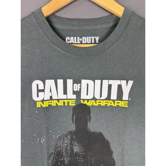 Vintage Y2K Call Of Duty Infinite Warfare XBOX Video Game Promo Medium Tee - Picture 3 of 8